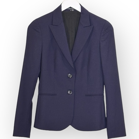 Theory Nichelle Broadway Navy Blazer NWOT - Picture 10 of 15